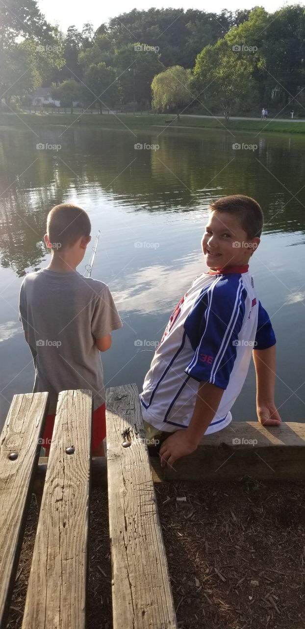 Fishing fun with my brother