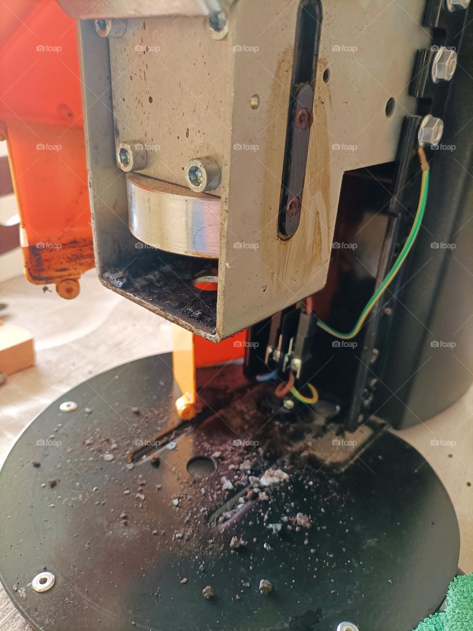 macchinetta da caffè smontata