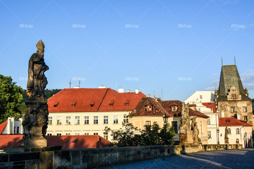 Charles bridge morning