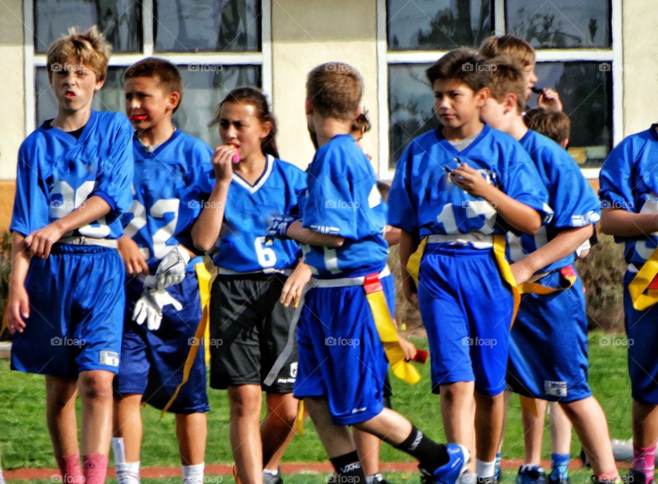 Kids Playing Team Sports
