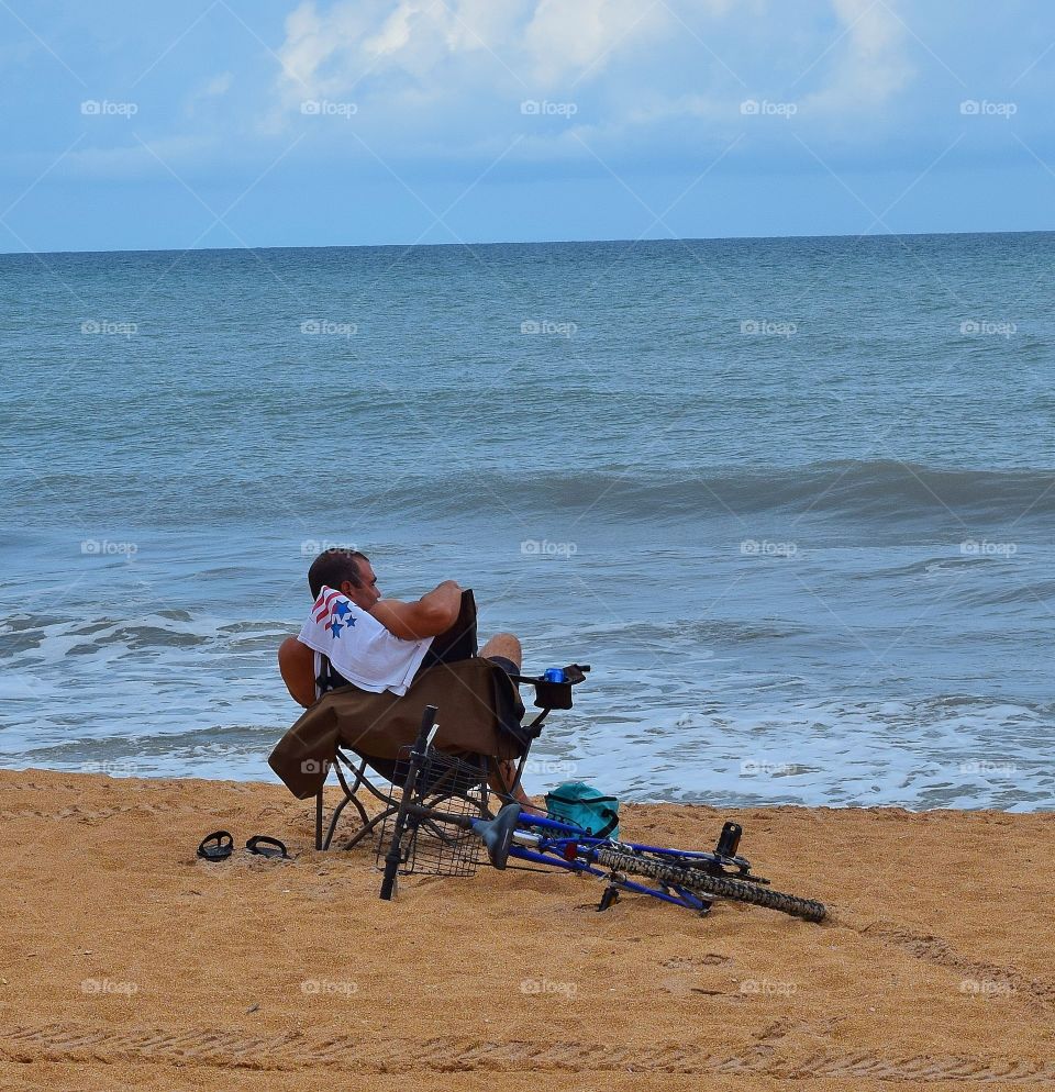 Man at the beach