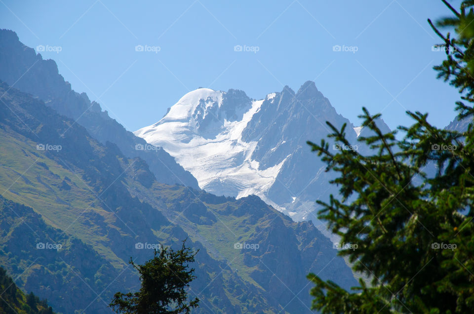 A Breathtaking View of the Mountain Peak