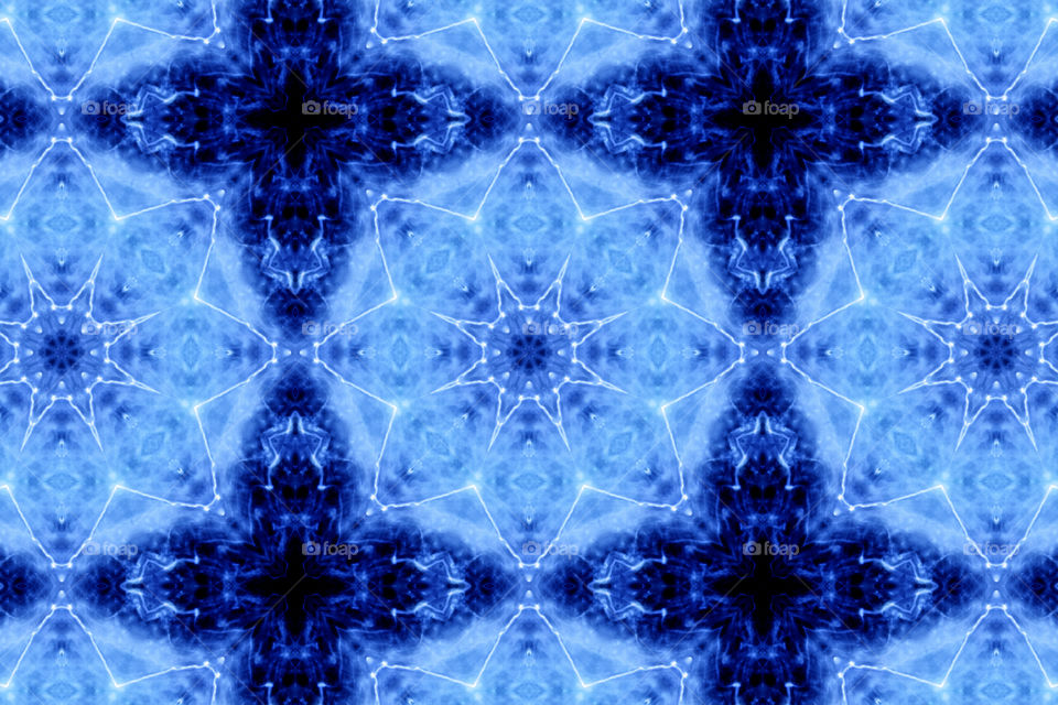 blue star pattern