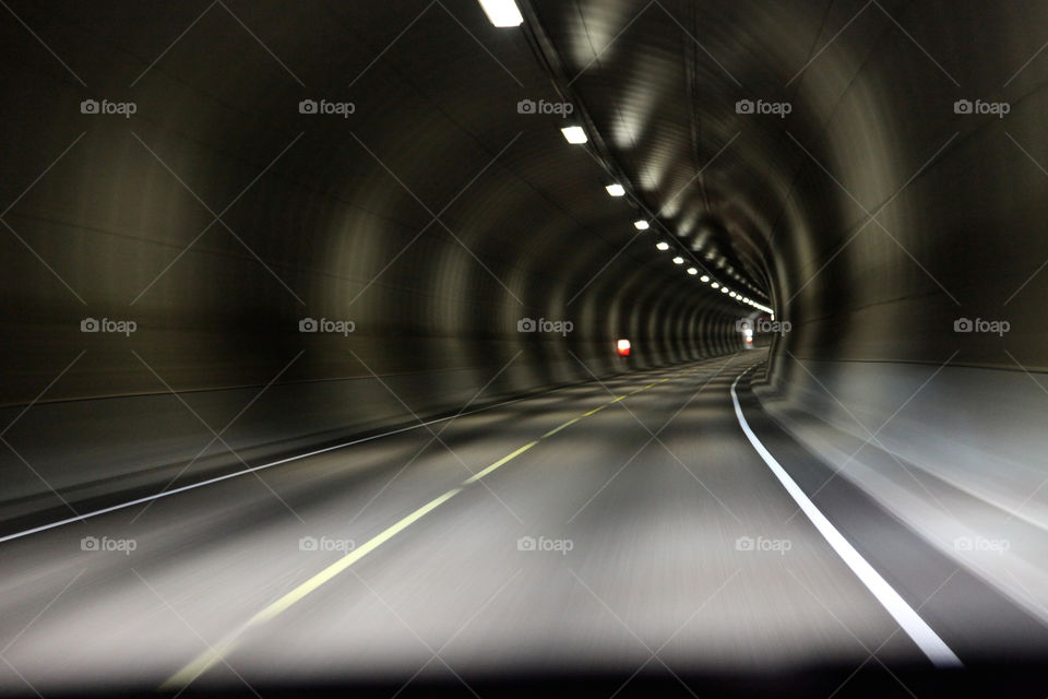 Tunnel in Lofoten. 