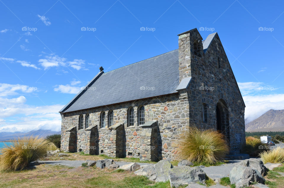 The good shepherd church at lake tekapo ,newzealand 