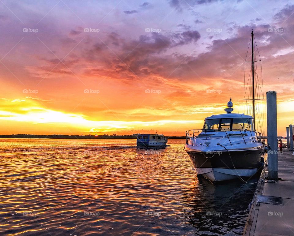 Moored at Ponce Inlet