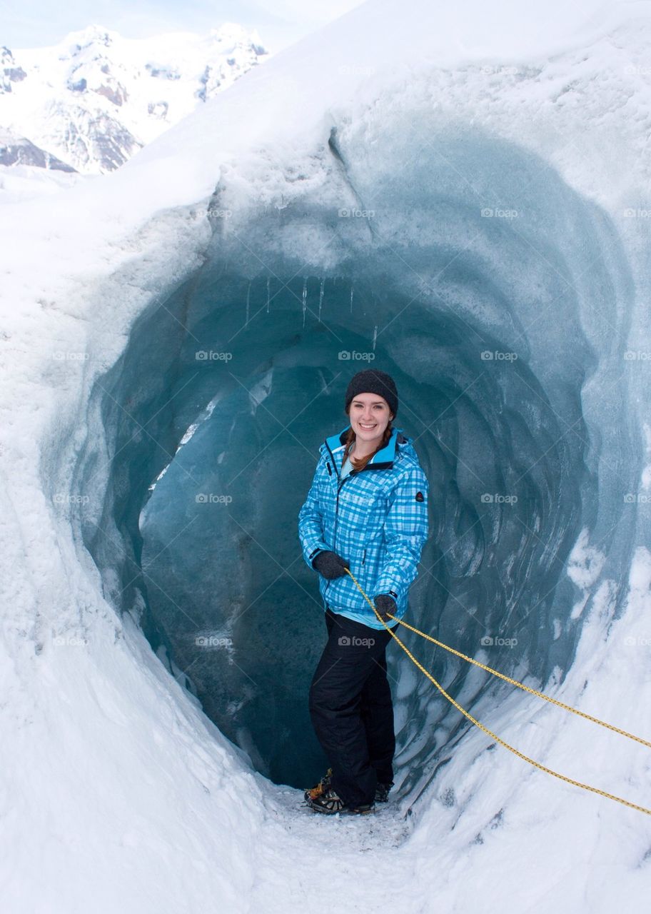 Ice cave in Iceland 