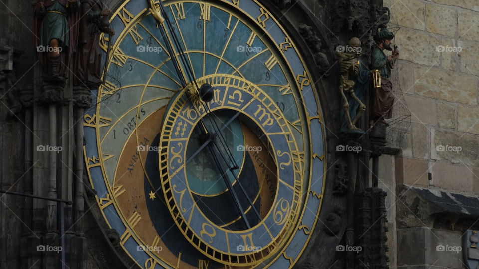 Clock, Time, Dial, Old, Astrology