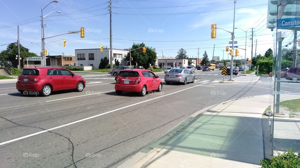 Intersection in Scarborough, ON