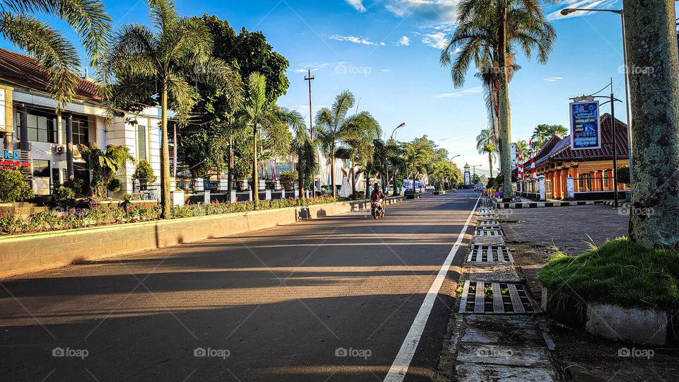 Morning atmosphere in Pandeglang Square