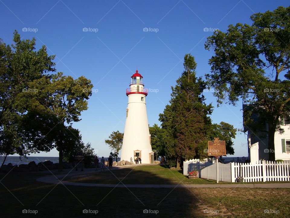 White lighthouse 