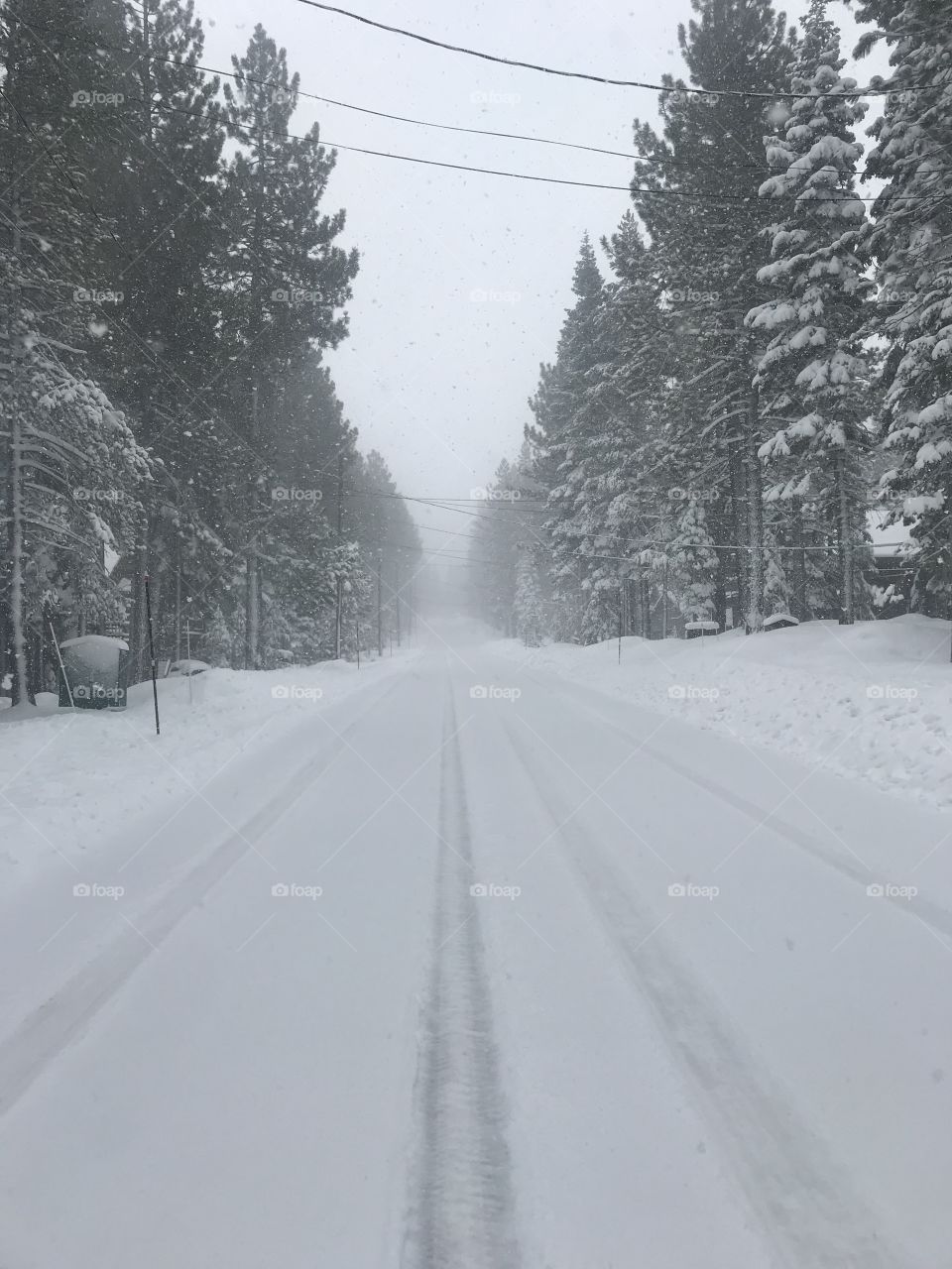 Where does this snow covered road lead? Let’s go find out. 