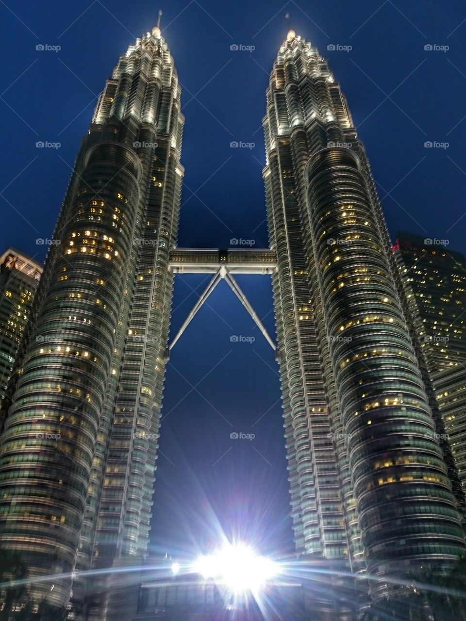 Petronas Tower at Night Light