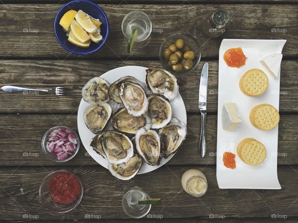 Raw Oyster Dinner