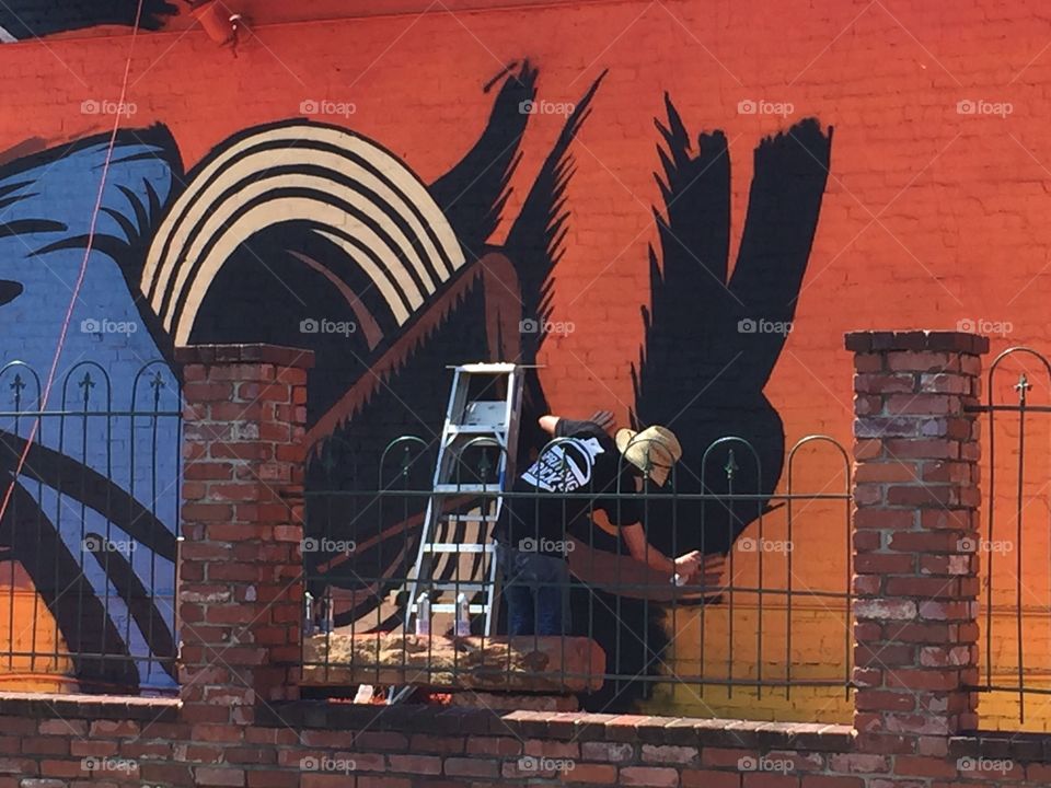 Mural in Progress
