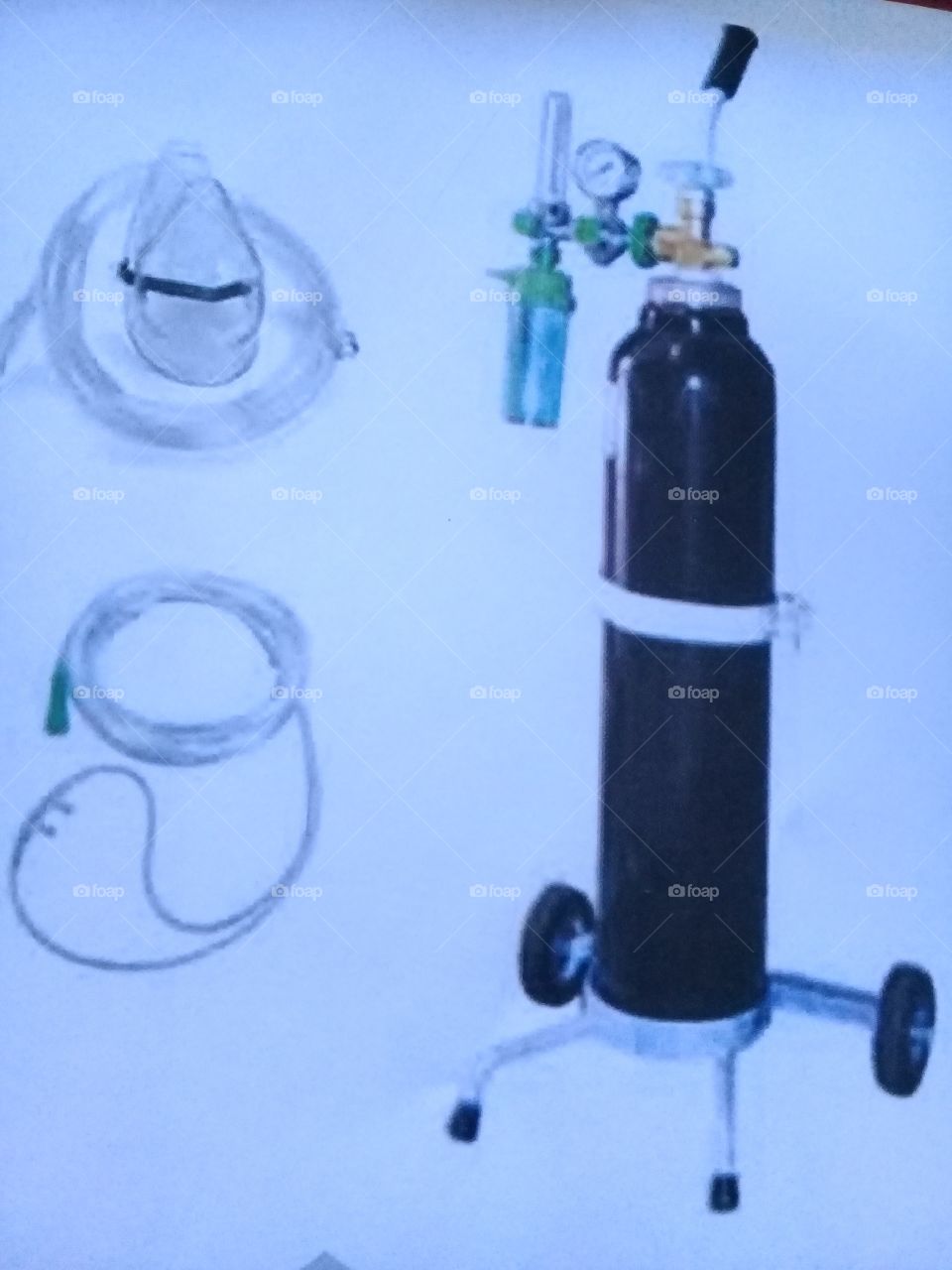 Oxygen gas and equipment for health purposes