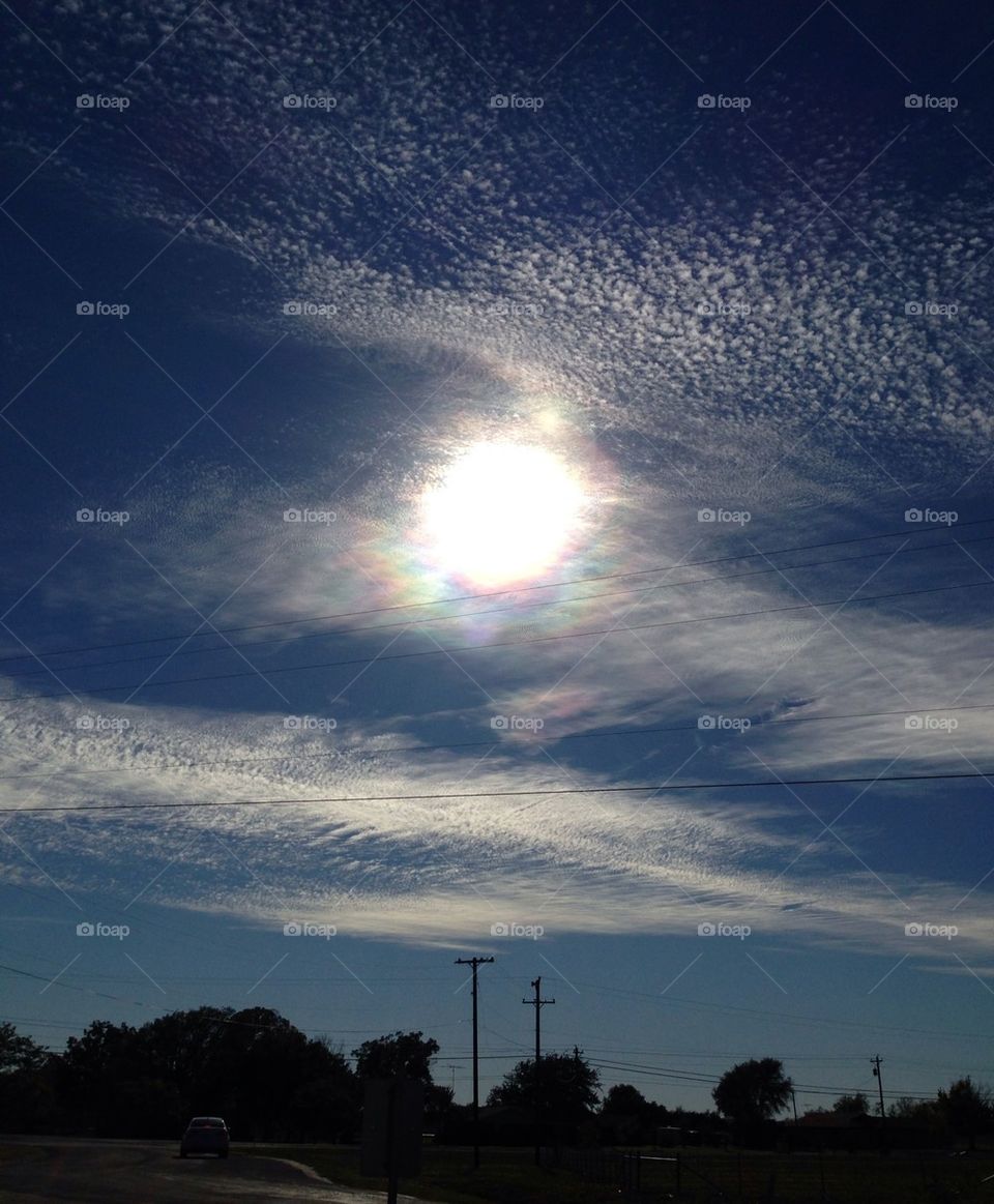 Sun With Rainbow