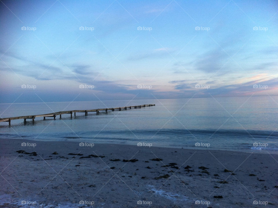 morning strand blå brygga by ebbaunlimited