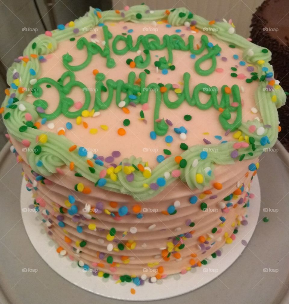 Happy Birthday Confetti Cake
