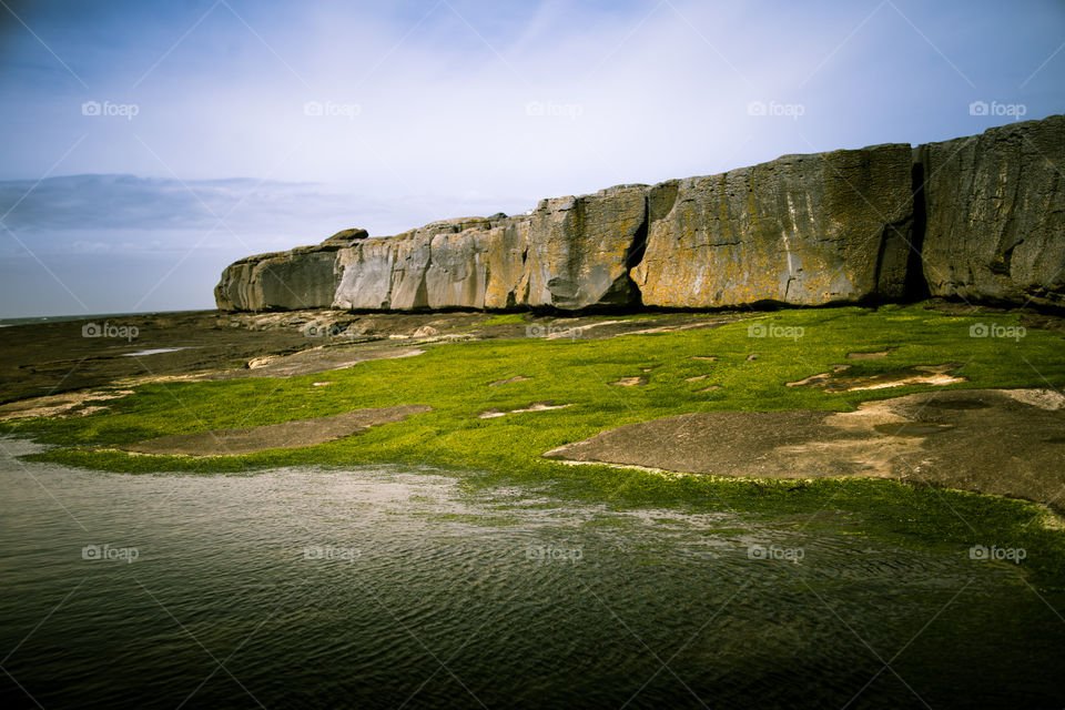 A beautiful landscape of Moher cliffs in Ireland