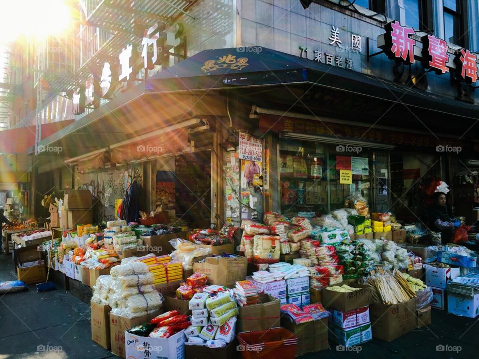 A Sunny Day in Chinatown