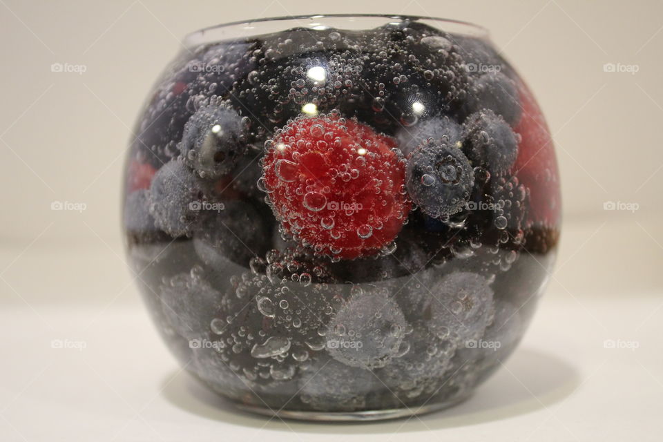 bright bowl of fizzy fruits