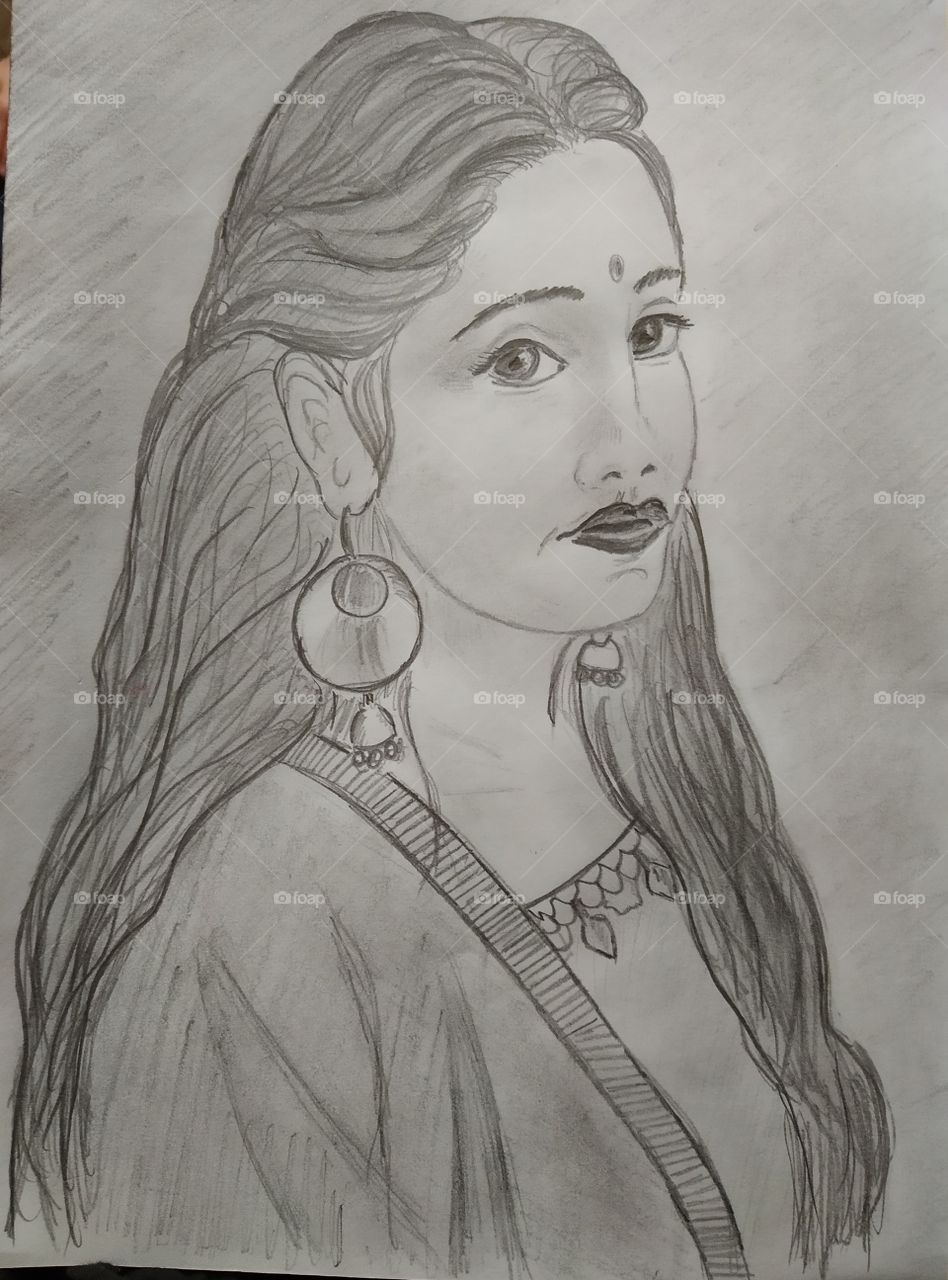 Indian girl, my art