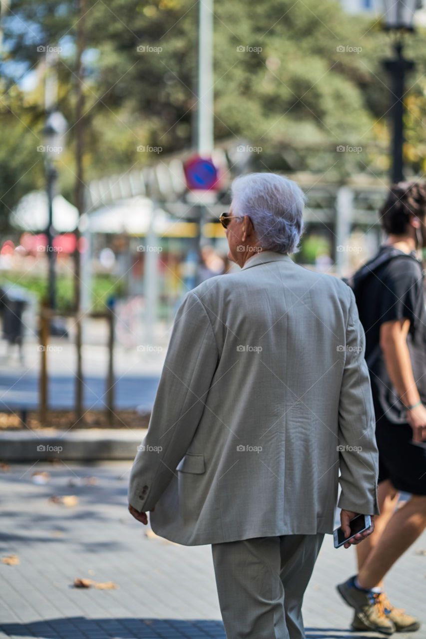 Elderly walking