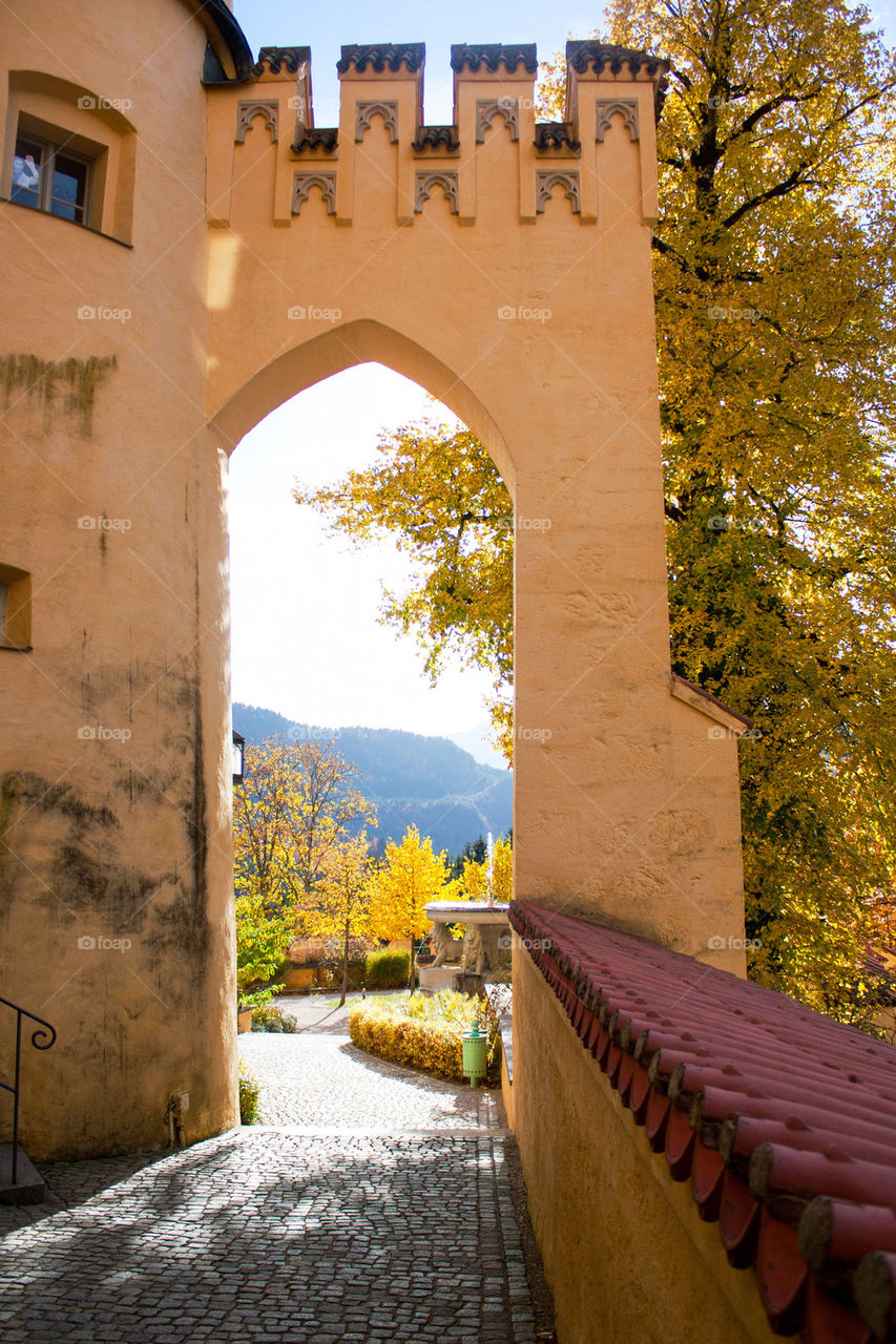 View of hohenschwangau castle