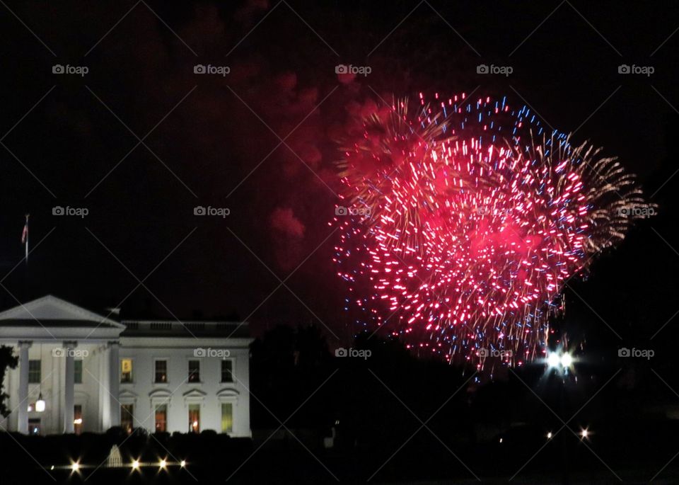 4th of July Fireworks in Washington, DC USA