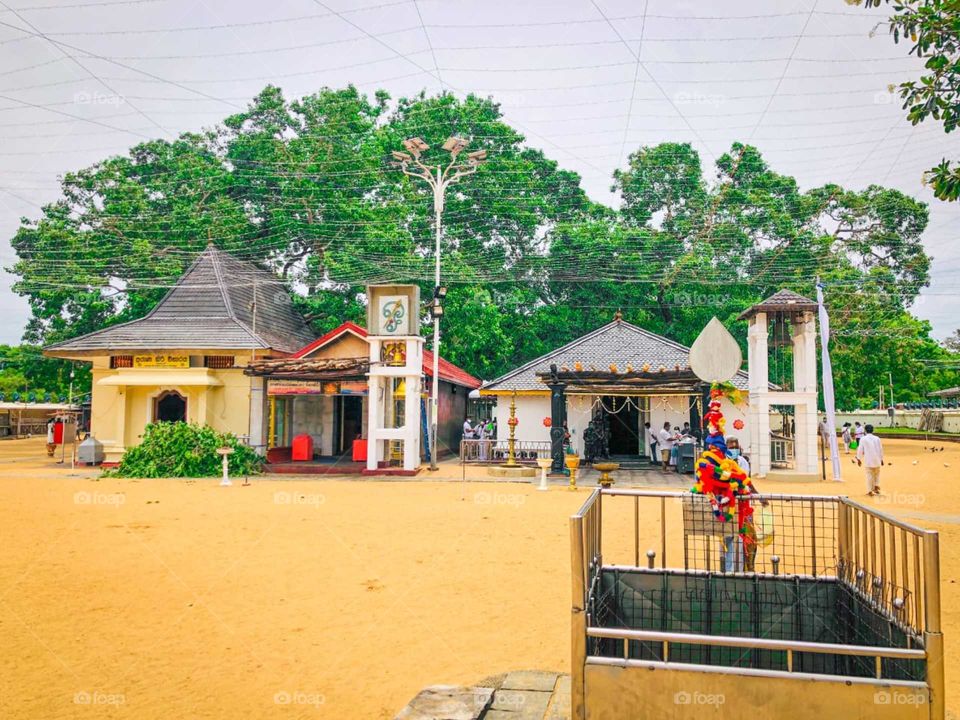 Devalaya of the God Kataragama in Sri Lanka