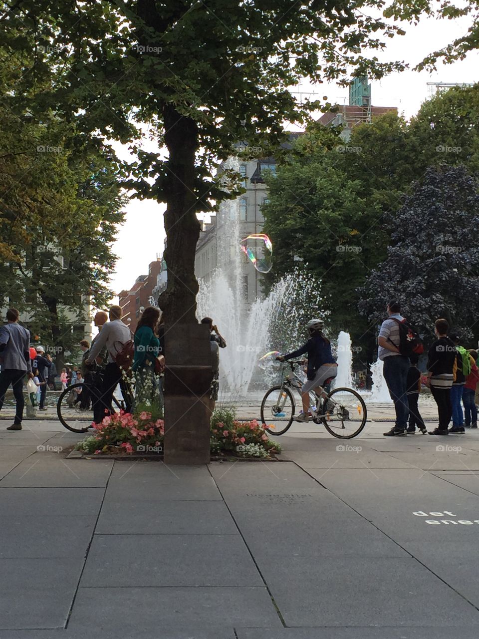 Busy Saturday . Karl Johans street, Oslo