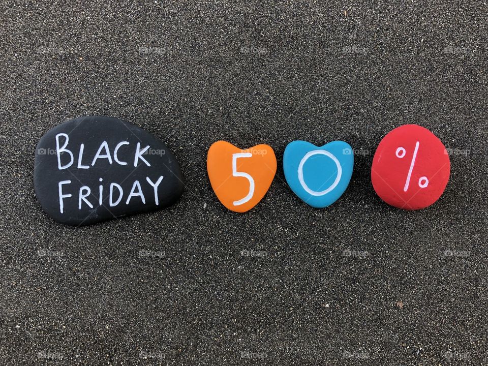 Black Friday, fifty percent discount