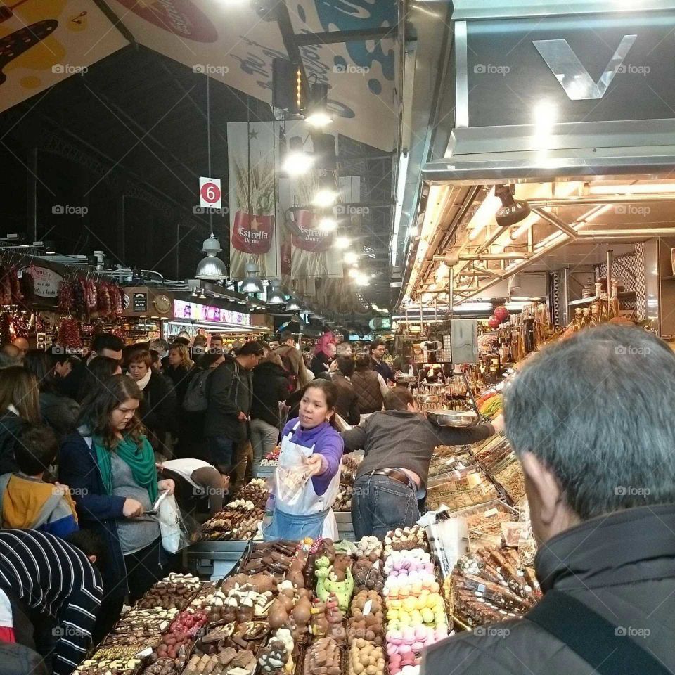 Barcelona food market