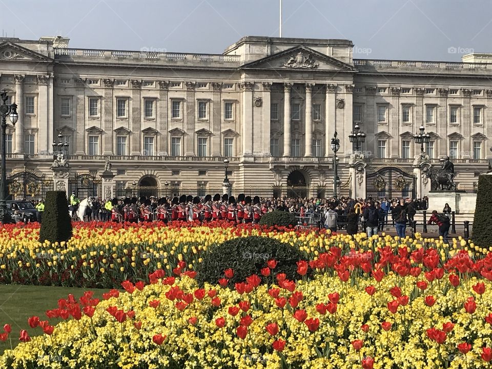 Buckingham Palace With Guard