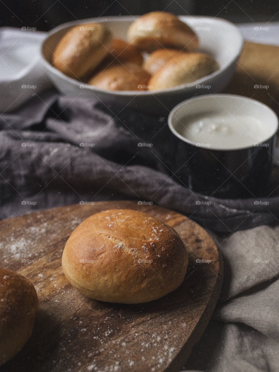 Home made pastry’s with milk