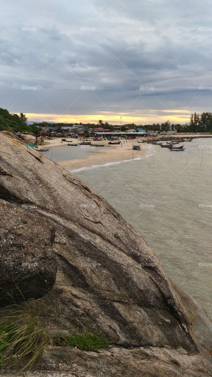 sunset at kaoseng songkhla