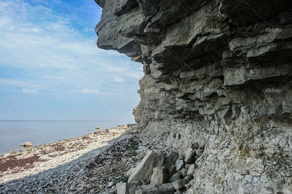Panga Pank -highest cliff in Saaremaa island, Estonia