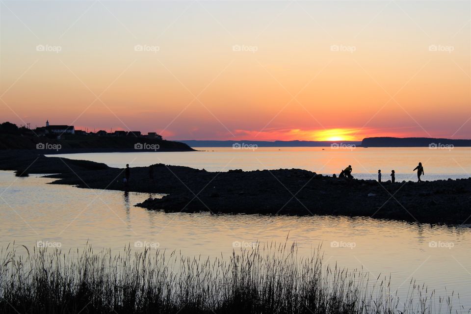 Amazing view of the sunset 