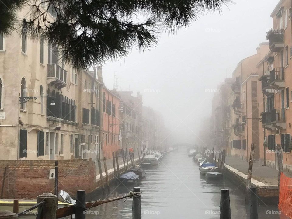 A misty morning in Venice