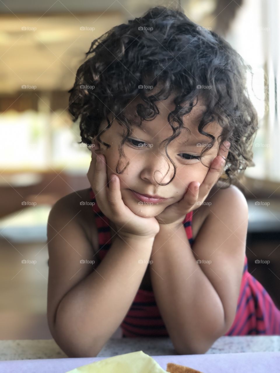 Portrait of a three years old girl