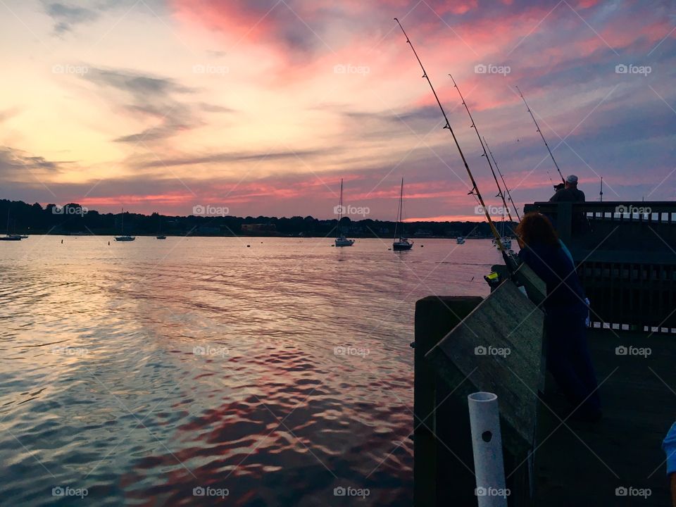 Sunset fishing 