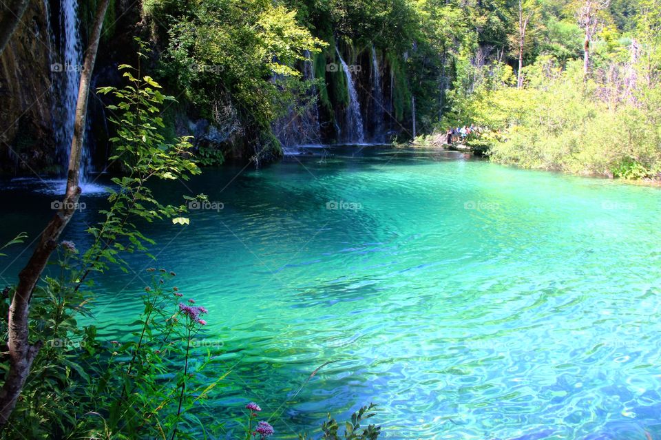 Waterfalls at Plitvice lakes national park