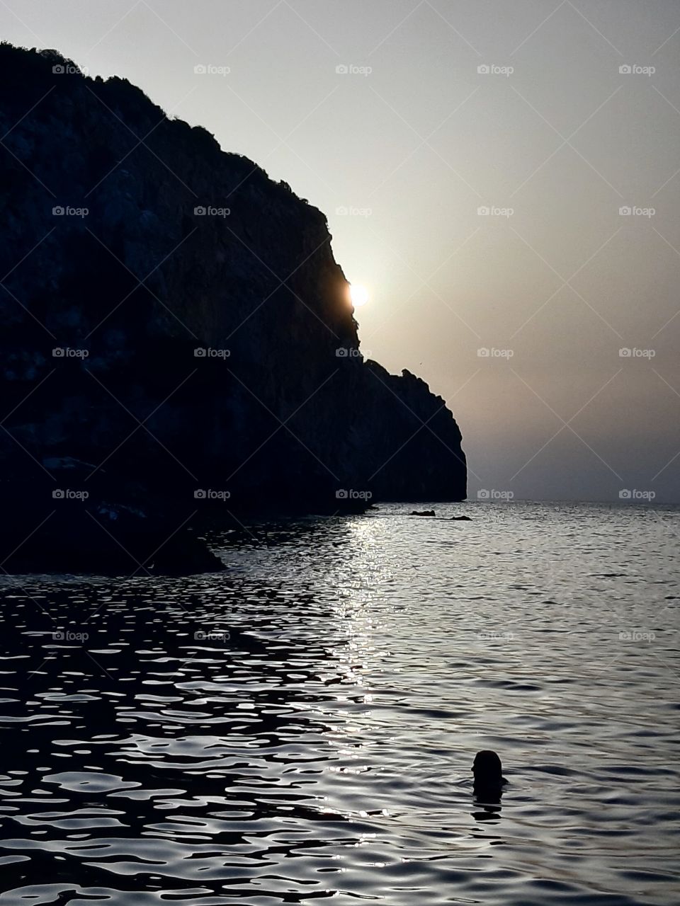 sunset by the search