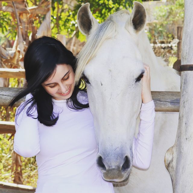 white horse and me