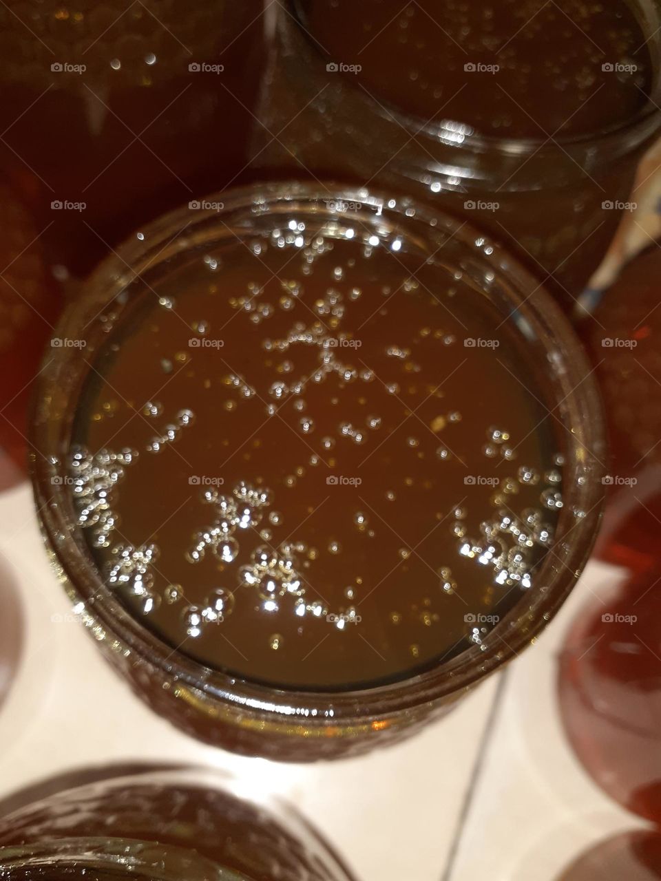 A gift from the bees: A jar full of delicious honey