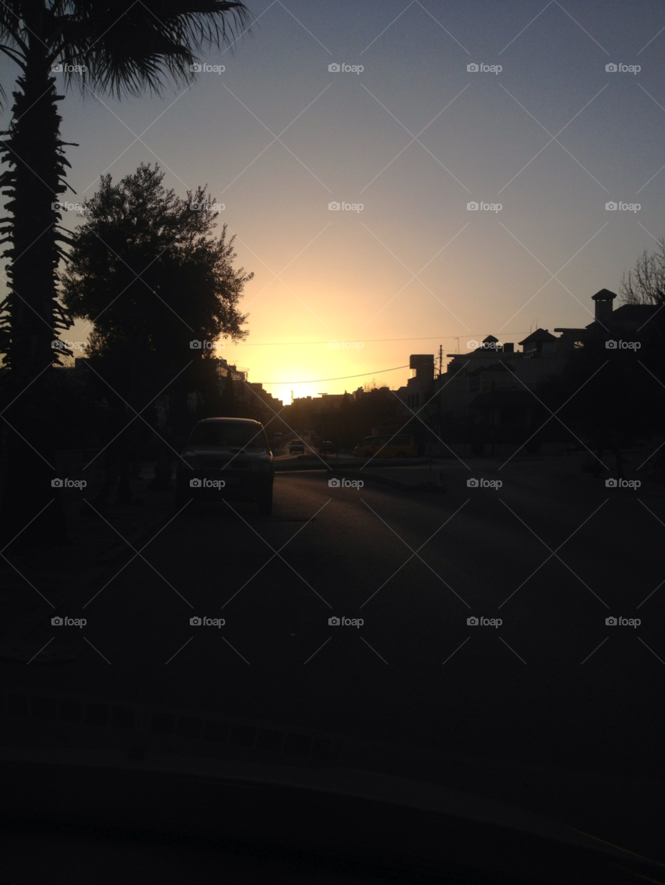 sky car black tree by a.bilbaisi