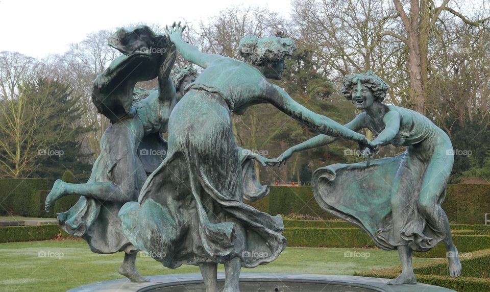 Sculpture in park "Den Brandt"