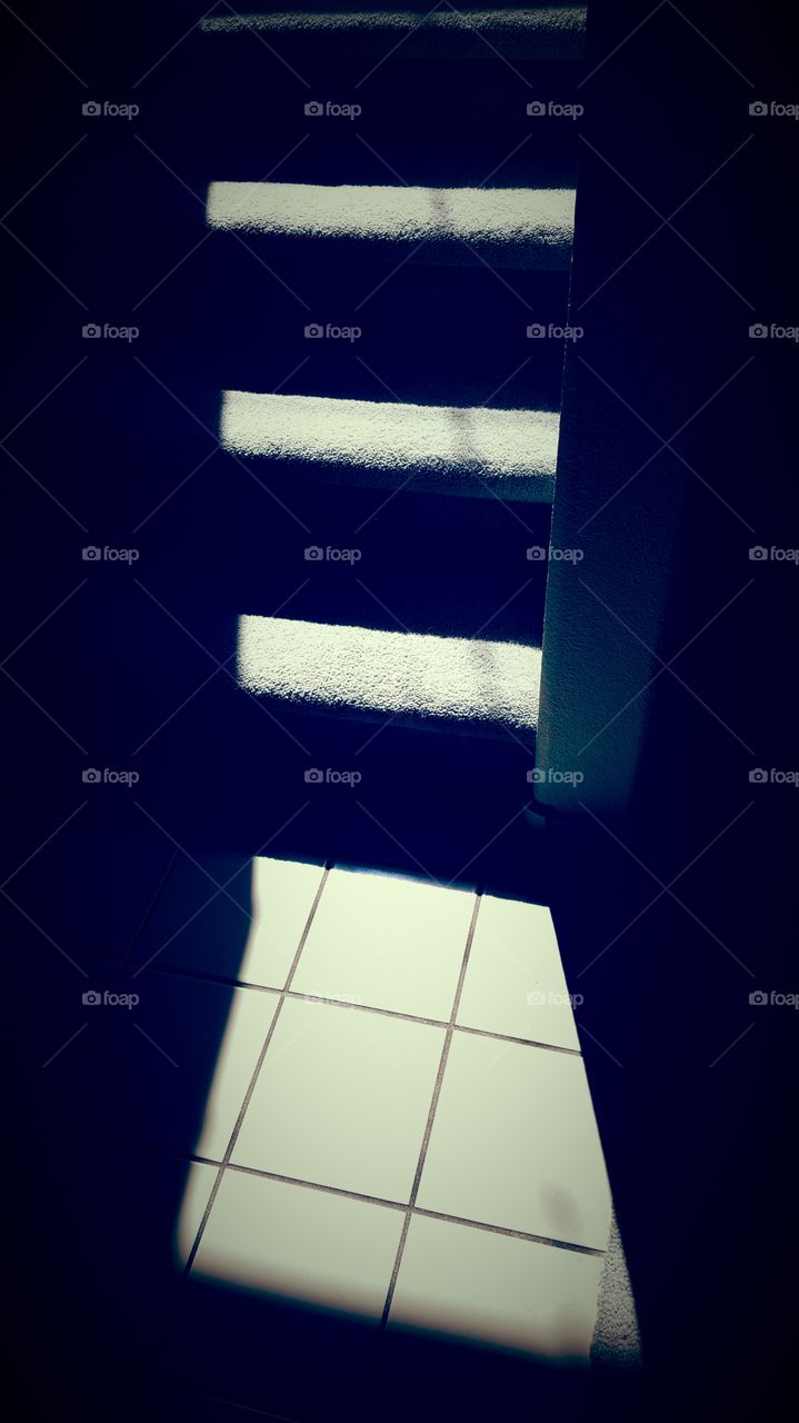 stairway light and dark