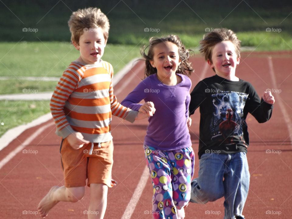 Joyful Children Running
